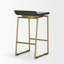 Tabouret de bar et de bar en bois de manguier massif Barlow-2102677845