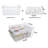 17 QT Plastic Storage Box With Removable Tray Craft Organizers And Storage Clear Storage Container For Organizing Bead, Tool, Sewing, Playdoh
