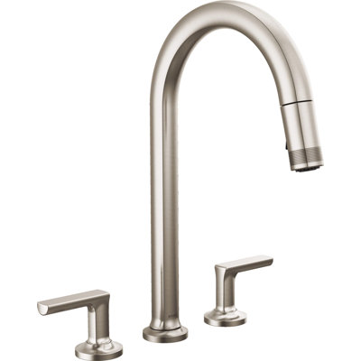 Kintsu® Widespread Pull-Down Faucet With Arc Spout