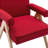 Swante 26.4 inches Wide Armchair with Solid Wood Armrest and Feet-1562477390