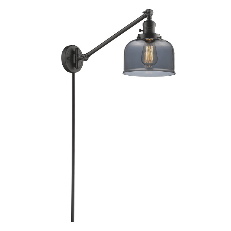 Kiger Swing Arm Sconce, Oil Rubbed Bronze, Smoked