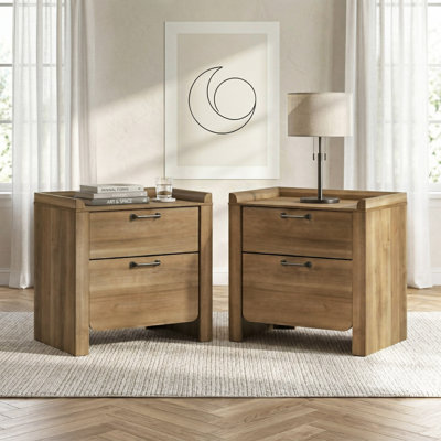 Table de chevet 2 tiroirs Lunora