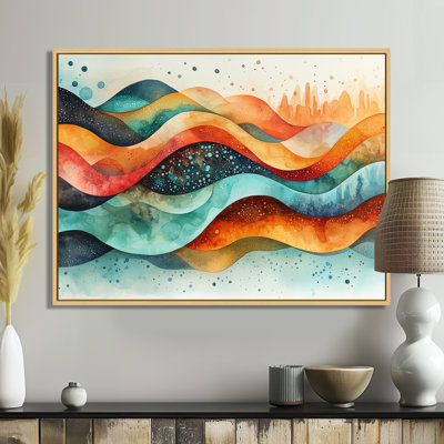 Abstrait abstrait de couleurs arc-en-ciel II - Art mural abstrait