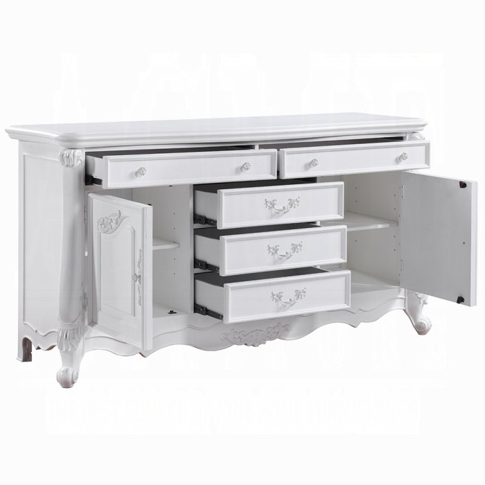 Commode ACME Latisha, finition blanche
