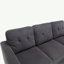 Canapé modulaire en velours avec canapé en L et repose-pieds pour petit appartement-925465422