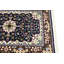 Tapis rectangulaire bleu en laine noué à la main à motif floral-85897370