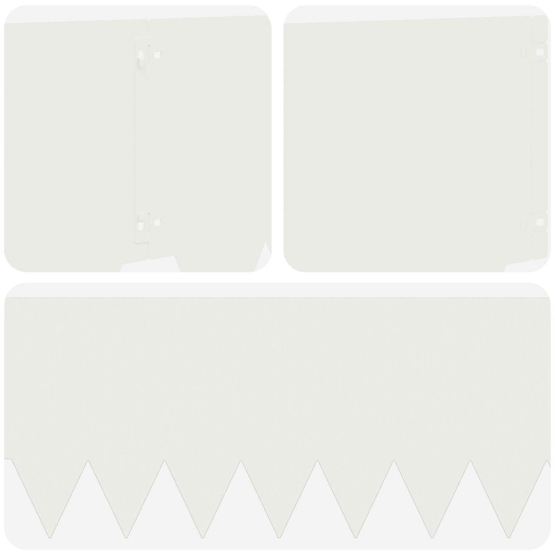 Lawn Edging Fencing, 30cm H x 103cm W, White