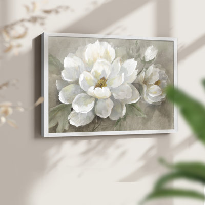 White Delight -Framed Print - Restickable