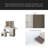 Fashion Vanity Desk With Mirror And Lights For Makeup With Open Shelves And Chair, Vanity Mirror With Lights And Table Set With 3 Color Lighting Brightness Adjustable, 5 Drawers, White Color