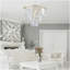 Lustre en cristal de luxe à 3 niveaux de 20 po, luminaire suspendu à cadre doré 7 lumières, éclairage de plafond élégant pour le salon, la salle à manger, la chambre à coucher (sans ampoules)