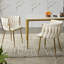 Chaise d'appoint rembourrée en velours Evanni-333893683-316044269