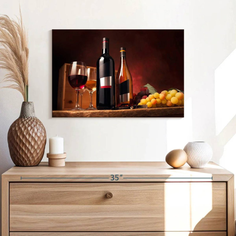 Yarlin Wine On The Table, 16" H x 24" W