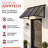 Awntech Houstonian Standing Seam Metal Fixed Awning with Open Sides-28213106-28213364-126123790
