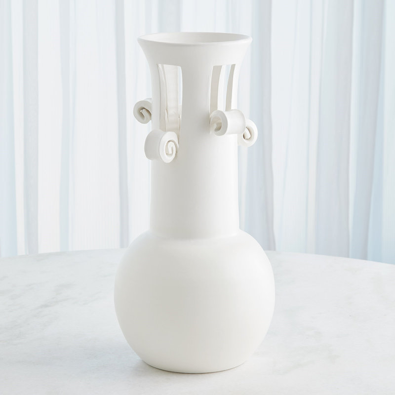 Ceramic / Porcelain Table Vase, Overall Height-  19.75"