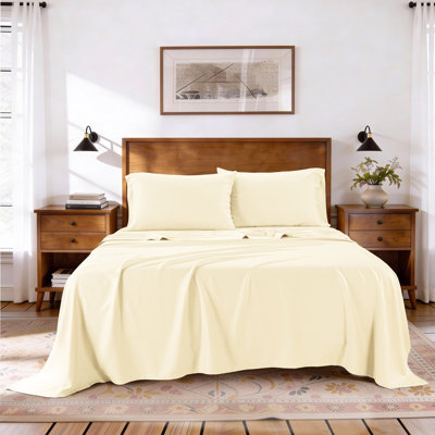 Kathy ireland Lyocell & Linen Blend 4-Piece Sheet Set