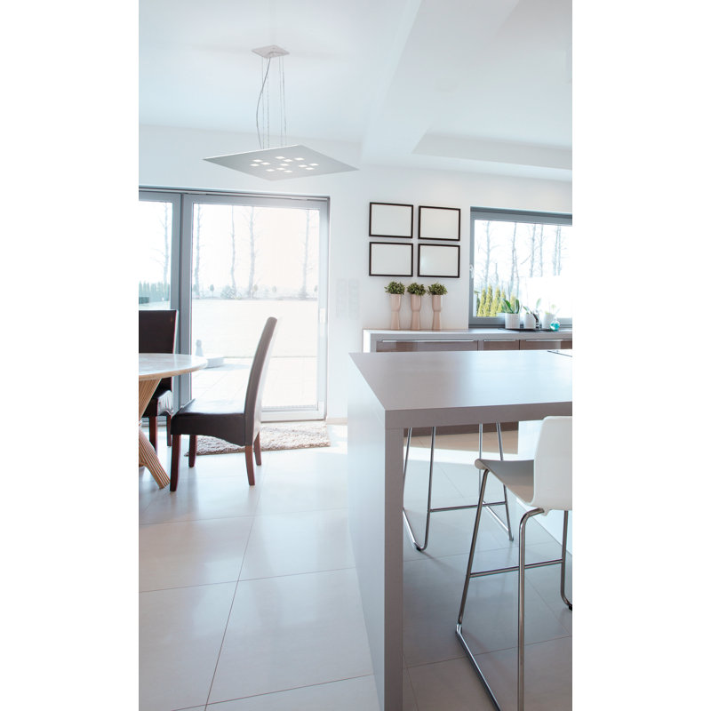Plateau 13 - Light LED Square/Rectangle Pendant, White