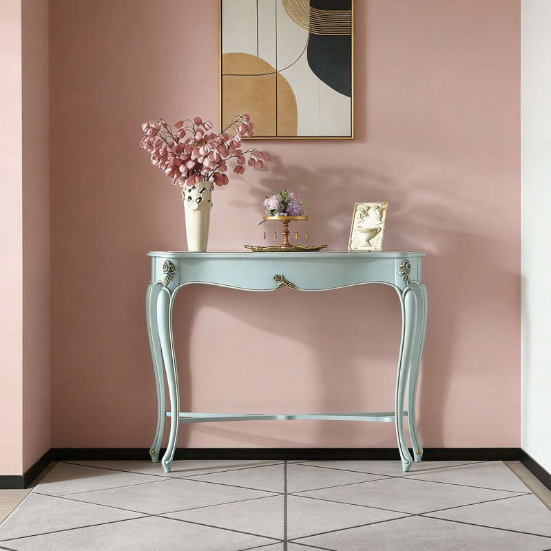Console de style français peinte et sculptée, H 35,43 po x l 49,21 po x P 17,72 po