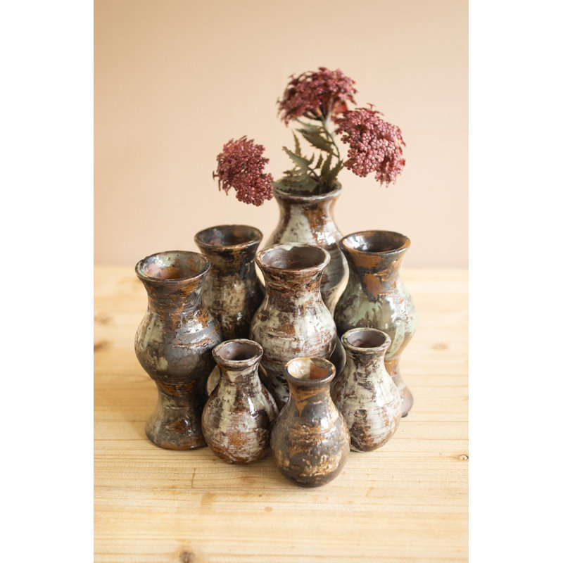 Ensemble de 9 vases en céramique Kalalou