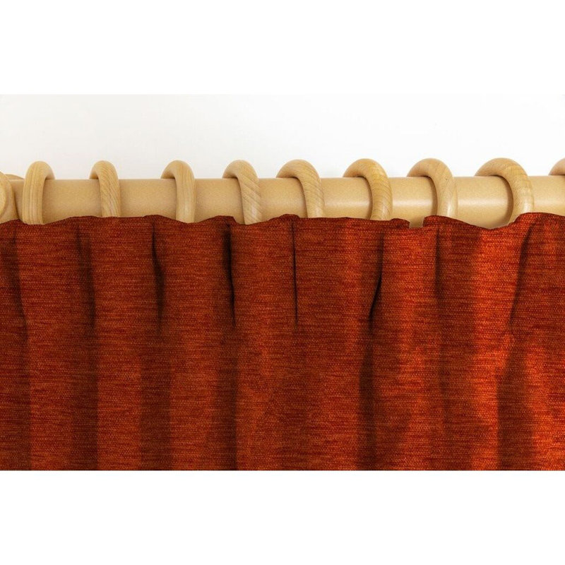 Blackout Curtain Pair, Burnt Orange, 46"W x 72"L