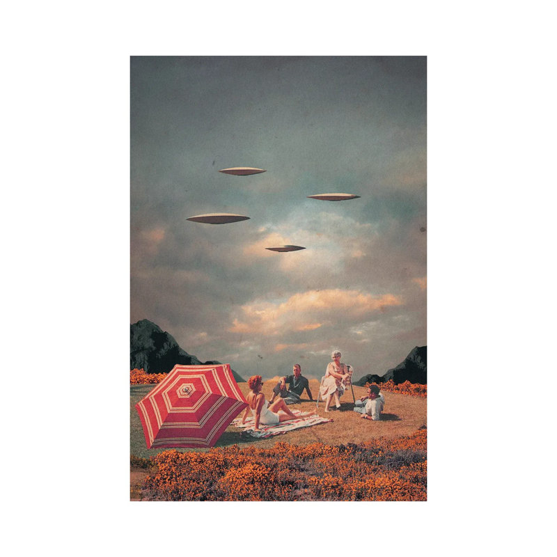 «Pretend Ils Neve Came» par Frank Moth, impression sur toile tendue, H 26 po x l 18 po x 1,5 po