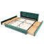 Lit de chambre à coucher élégant, cadre de lit tapissier avec tête de lit et tiroirs de rangement sous le lit-1226720409