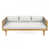 Coussin gris clair / structure naturelle