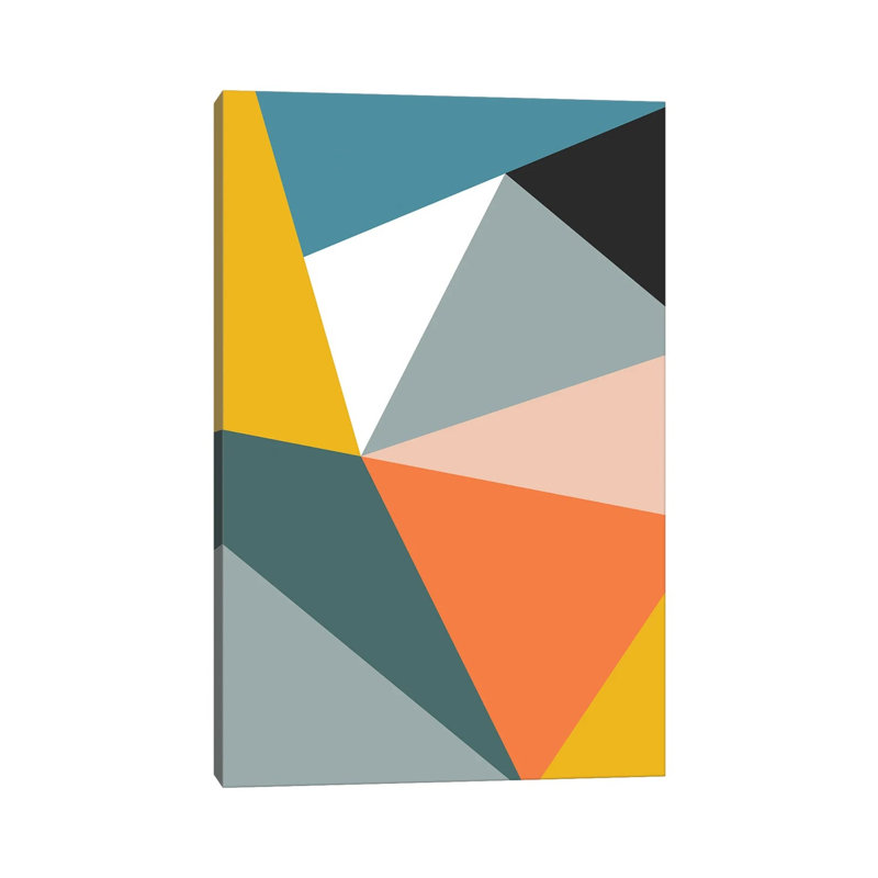 Modern Geometric XXXIII - Print on Canvas, Wrapped Canvas, 30.48 cm H x 45.72 cm W