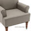 Fauteuil d'appoint classique en similicuir de 31 po de largeur avec coussin épais-632703219