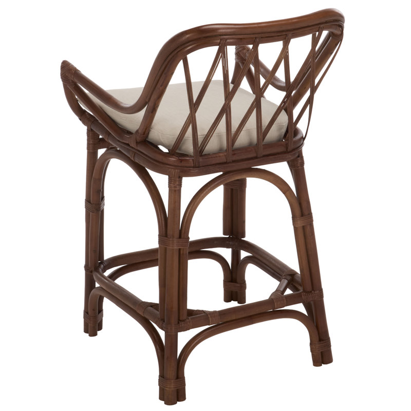 Tabouret de comptoir Thiago, Brun