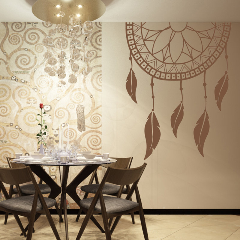 Adhésif décoratif arc-en-ciel Boho, H 46 po x l 58 po