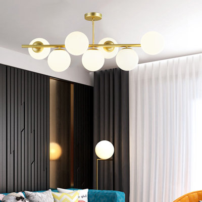 Plafonnier semi-encastré 7 lumières 6 po Mogens