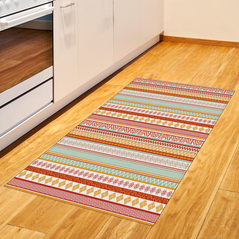 Tribal High Density Long Fiber Poly Threads Decorative Area Rug Carpet, Rectangle 2'7" x 5'