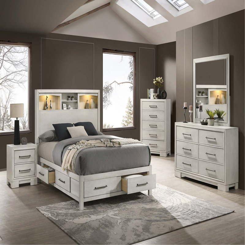 Table de chevet moderne style campagnard 1pc
