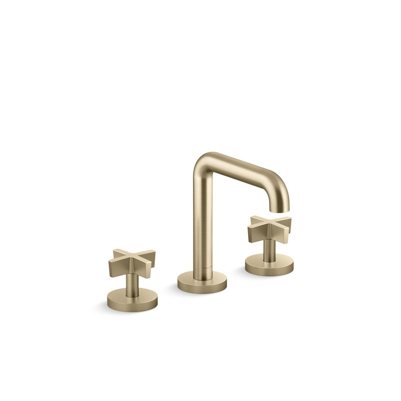 One™ Sink Faucet, Tall Spout, Cross Handle, Brushed French Gold