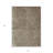 3' X 5' Chocolate And Beige Abstract Washable Indoor Outdoor Area Rug