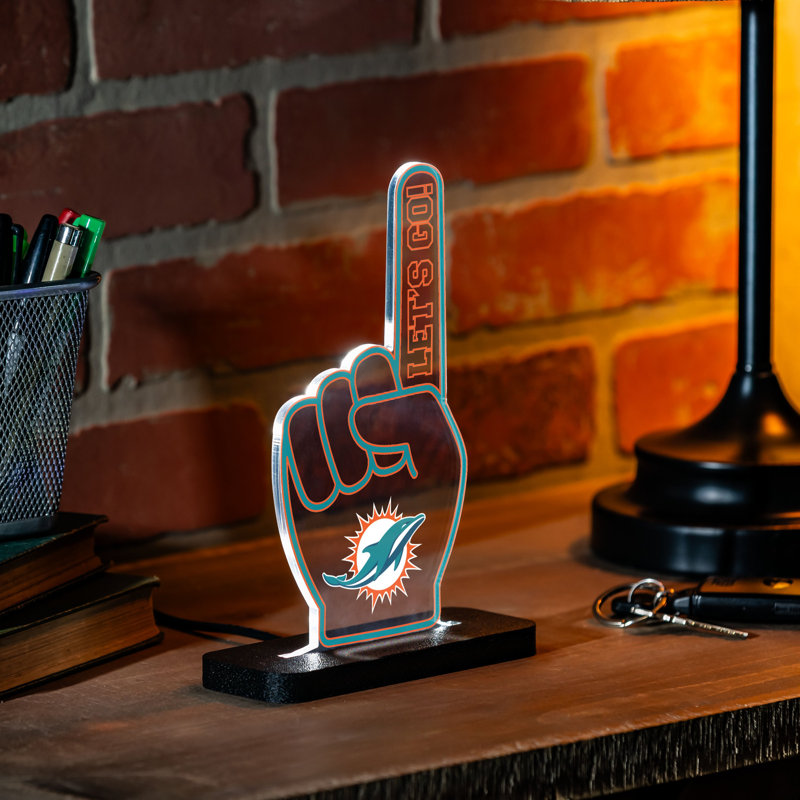 Miami DELphins NFL Football Foam Fingerlite