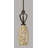 Zilo Stem Hung Mini Pendant Shown In Dark Granite Finish With 5.5″ Turquoise Fusion Glass-32415578-32415581