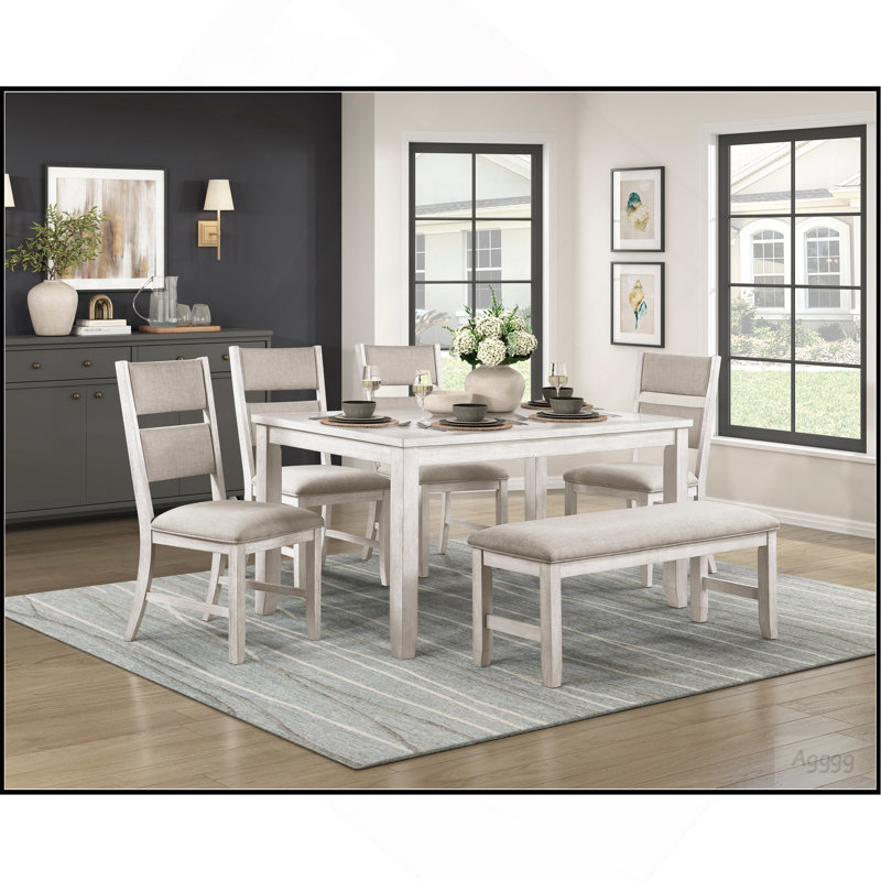 Mobilier en bois 1pc Modern Farmhouse, H 19,5 po x L 48 po x P 16 po