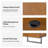 Nusaiba L-Shaped Solid Wood Wicker / Rattan Solid Wood Iron Computer Desk with Built-In Electrical Outlet-2061804096