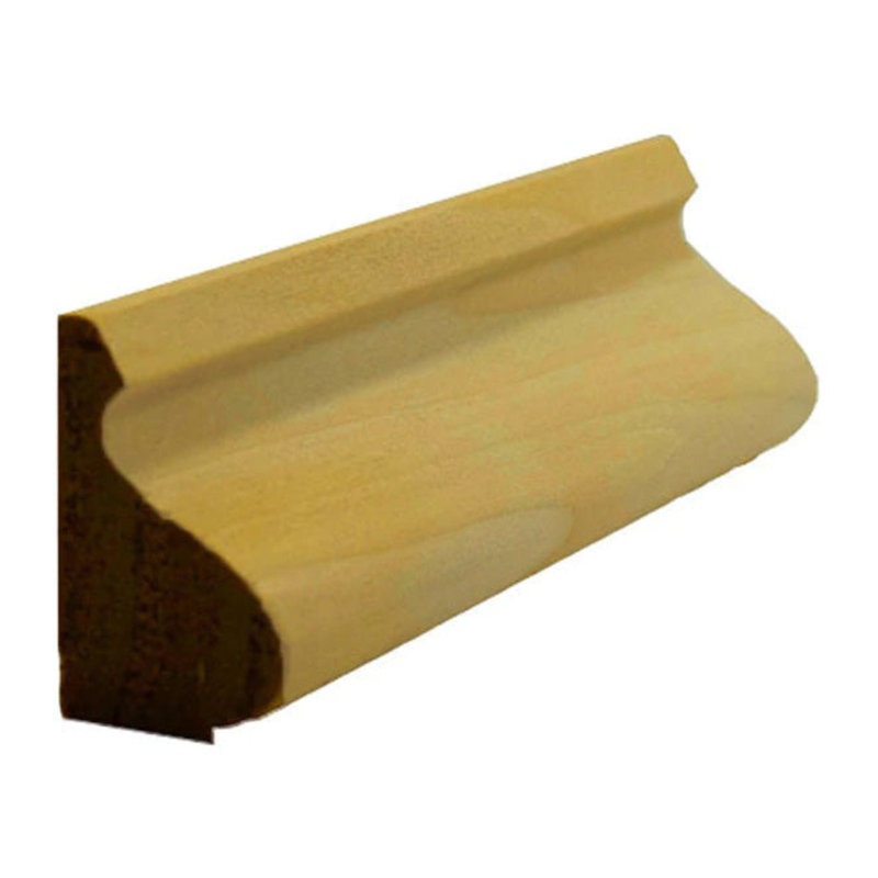 Moulure EWBC14 Colonial de 1-3 / 8 po de hauteur x 3/4 po. Sans finition, Peuplier