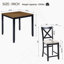 Ensemble de table de salle à manger 5 pièces à hauteur de comptoir avec 4 chaises pour petit espace, cuisine, salle à manger