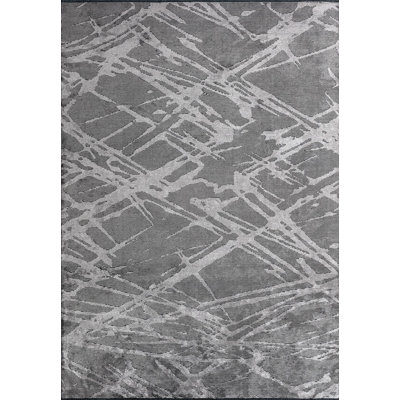 Tapis contemporain à lignes abstraites et aléatoires
