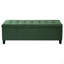 Banc rembourré avec rangement, repose-pieds, banc d'entrée, repose-pieds pour la chambre à coucher, vert rétro, 300 lb