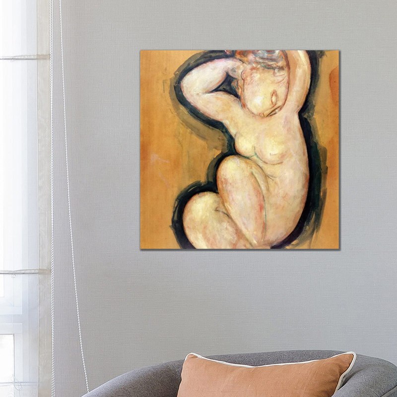 Caryatid, C.1913-14 by Amedeo Modigliani - Wrapped Canvas Gallery-Wrapped Canvas Giclée, 66.04cm H x 66.04cm W