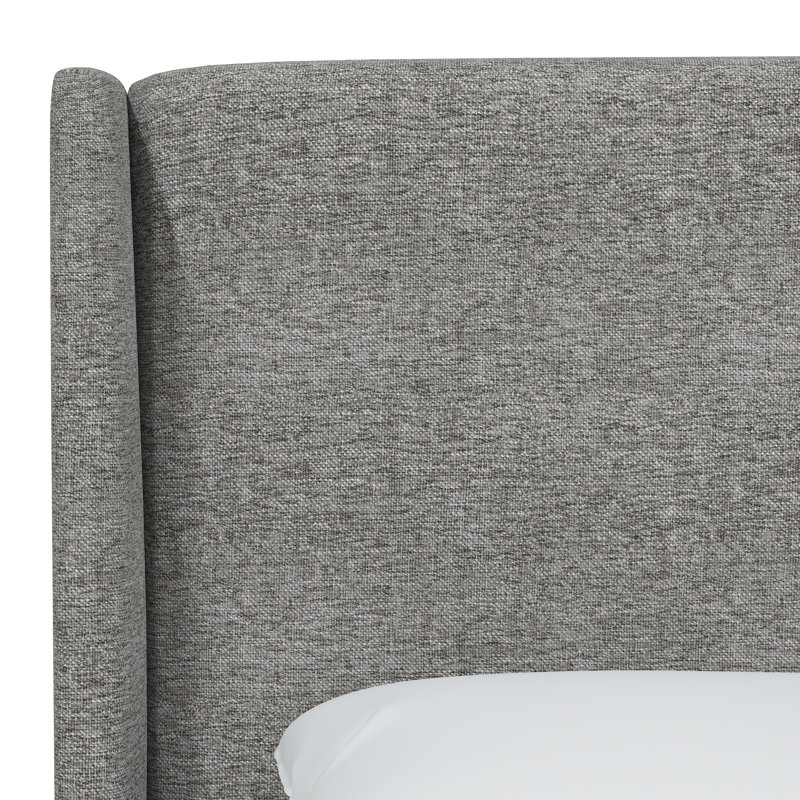 Bellfield Upholstered Wingback Bed, Milsap Spray Sustain® Tweed, Twin