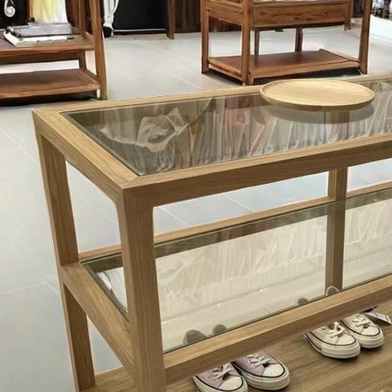 Vitrine à bûches, H 31,49 po x l 78,74 po x P 19,68 po