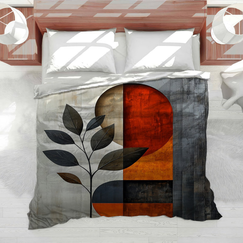 Abstract Bedding Art Comforter Modern, Twin Comforter