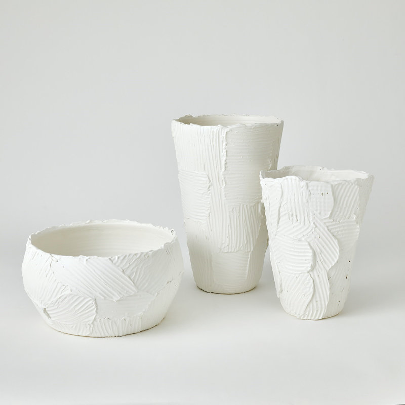 Handmade Ceramic Table Vase, 18.5" H x 12.25" W x 12.25" D