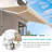 AECOJOY Manual Retraction Slope Patio Awning-96123781-110916808-110916802