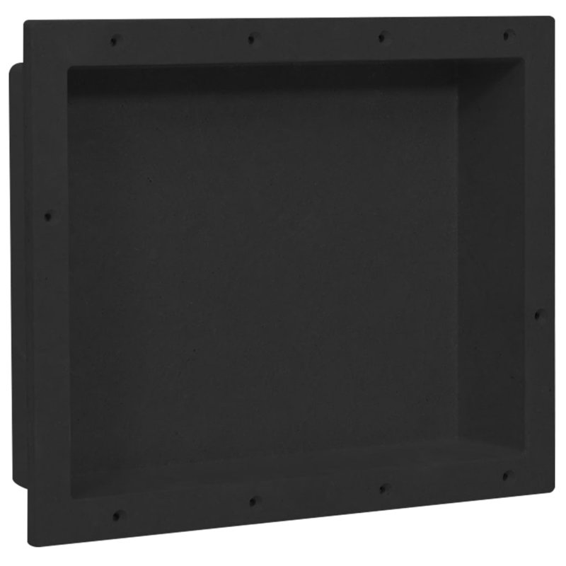 Pearcy Plastic / Acrylic Recessed Bathroom Shelves, Black